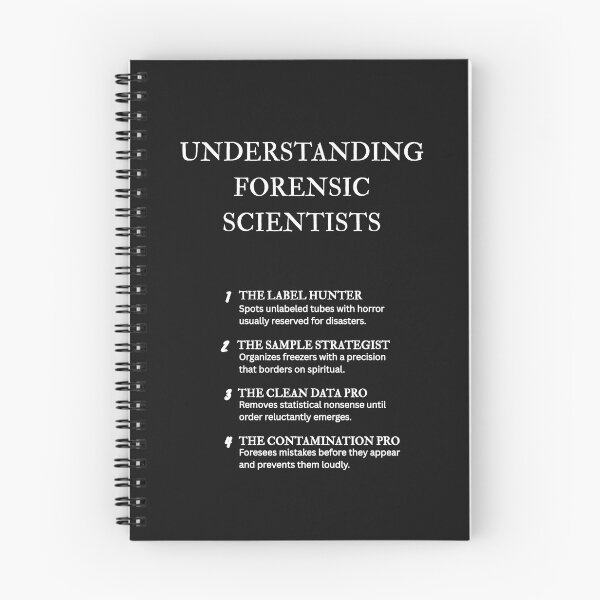 Item preview, Forensic Lab Specialist Humor – Understanding Job Roles – Black designed and sold by PsyFlow35.