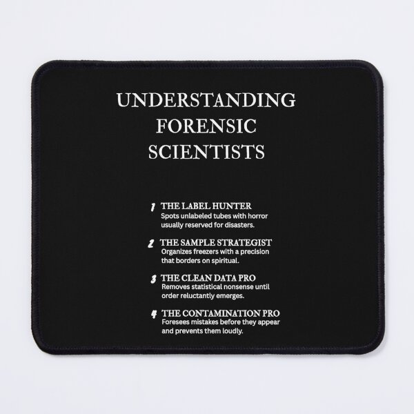 Item preview, Forensic Lab Specialist Humor – Understanding Job Roles – Black designed and sold by PsyFlow35.
