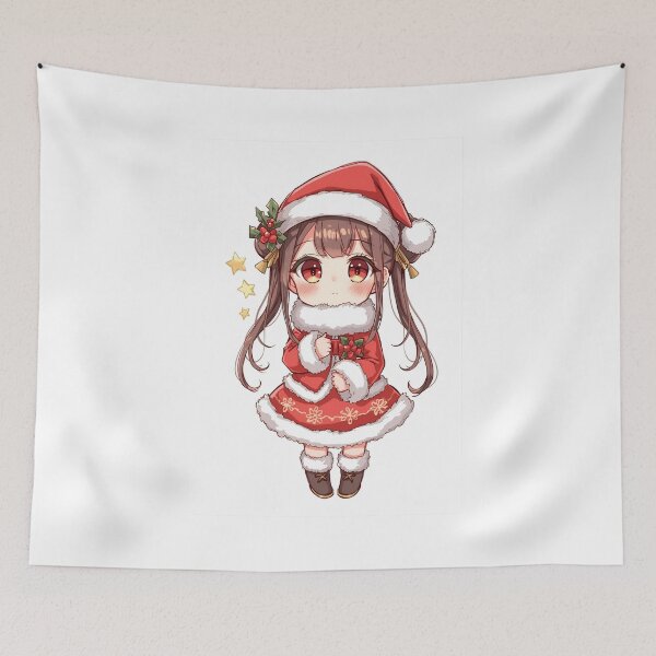 Item preview, Christmas Anime Girl designed and sold by ArtCraftLab.