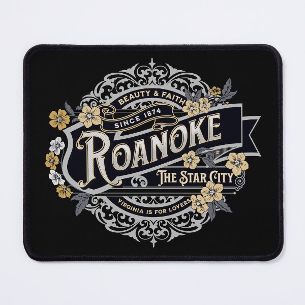 Item preview, Roanoke Star City Vintage Historical Virginia Graphic // Honey Silver designed and sold by 3rd Eye Perceptions.