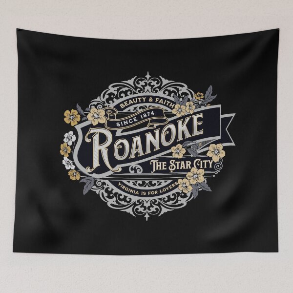 Item preview, Roanoke Star City Vintage Historical Virginia Graphic // Honey Silver designed and sold by 3rd Eye Perceptions.
