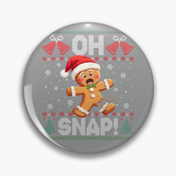 Item preview, Funny Gingerbread Man Oh Snap Christmas Ugly Xmas Sweater designed and sold by GreggRoss.