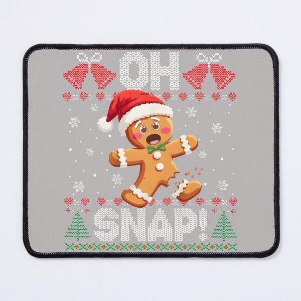 Item preview, Funny Gingerbread Man Oh Snap Christmas Ugly Xmas Sweater designed and sold by GreggRoss.