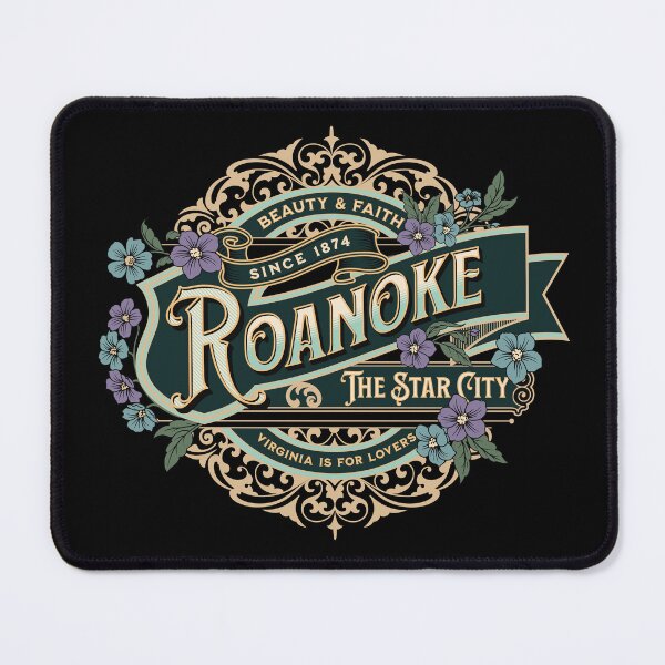 Item preview, Roanoke Star City Vintage Historical Virginia Graphic // Natural Brass designed and sold by 3rd Eye Perceptions.