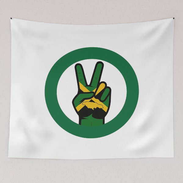 Item preview, Jamaica Peace Sign  designed and sold by freshwear design.