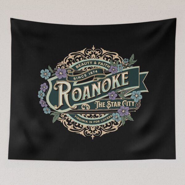Item preview, Roanoke Star City Vintage Historical Virginia Graphic // Natural Brass designed and sold by 3rd Eye Perceptions.