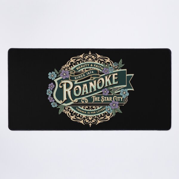 Item preview, Roanoke Star City Vintage Historical Virginia Graphic // Natural Brass designed and sold by 3rd Eye Perceptions.