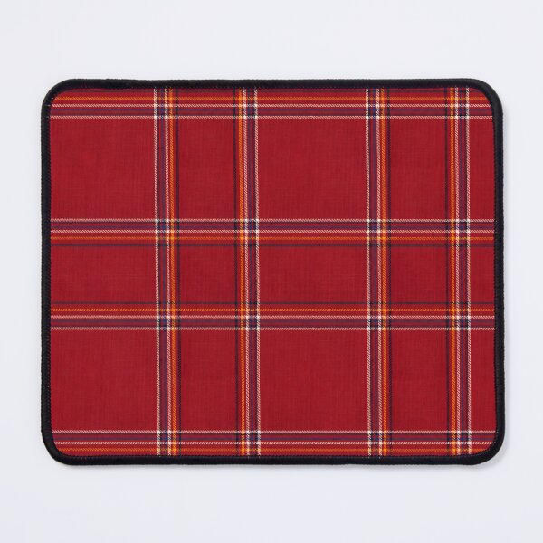 Item preview, Vibrant Red Scottish Tartan Plaid Pattern Seamless Fabric designed and sold by svarupa.