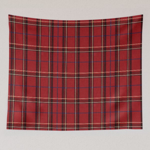Item preview, Vibrant Red Scottish Tartan Plaid Pattern Seamless Fabric designed and sold by svarupa.