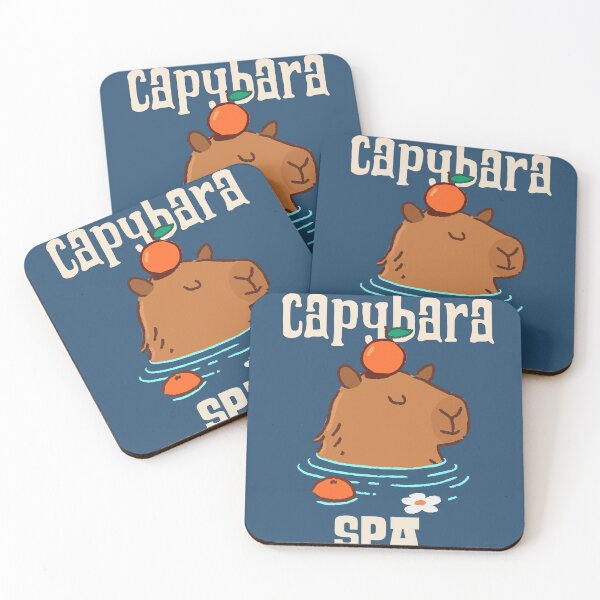 Item preview, Capybara Spa Cute designed and sold by JusTiceT-shirts.