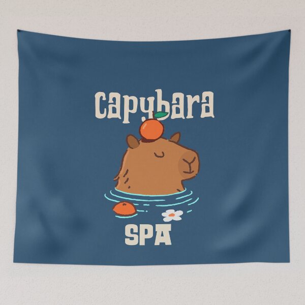Item preview, Capybara Spa Cute designed and sold by JusTiceT-shirts.