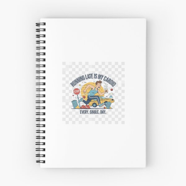 Item preview, Running Late is My Cardio designed and sold by Red-Squirrel-90.