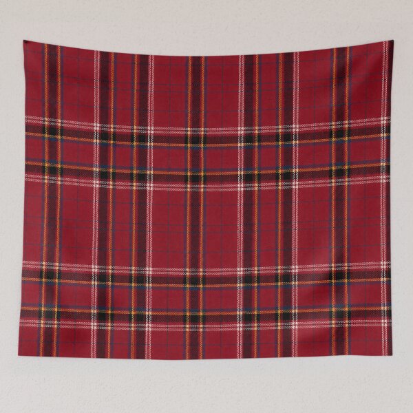 Item preview, Vibrant Red Scottish Tartan Plaid Pattern Seamless Fabric designed and sold by svarupa.