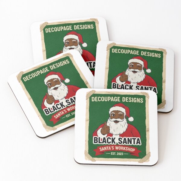 Item preview, BLACK SANTA NAPKIN designed and sold by Obinne.