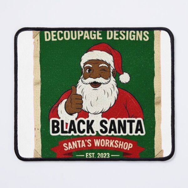 Item preview, BLACK SANTA NAPKIN designed and sold by Obinne.