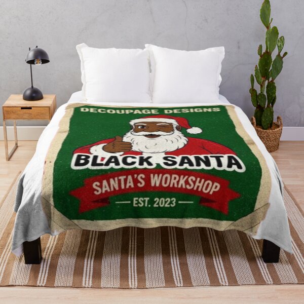 Item preview, BLACK SANTA NAPKIN designed and sold by Obinne.
