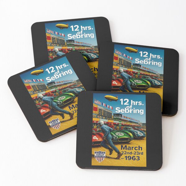 Item preview,  Sebring 1963 12 hour Grand Prix vintage Variation#2 designed and sold by Helios Be. Lavsh.