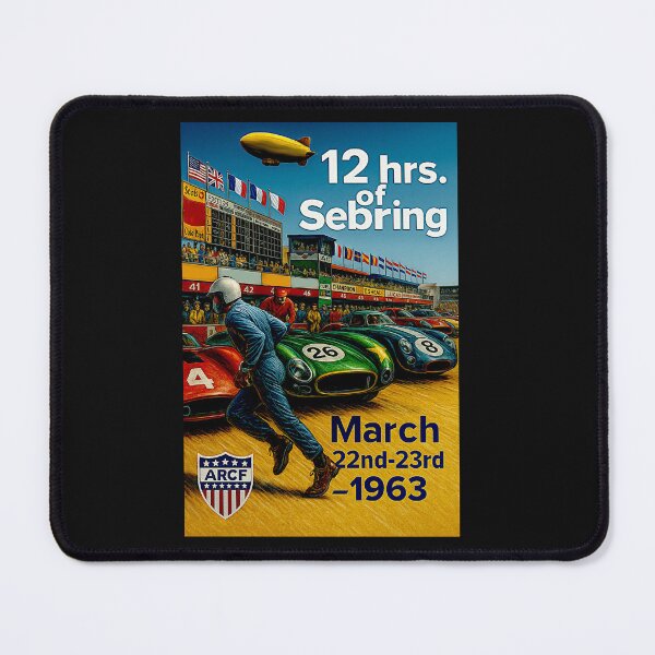 Item preview,  Sebring 1963 12 hour Grand Prix vintage Variation#2 designed and sold by Helios Be. Lavsh.