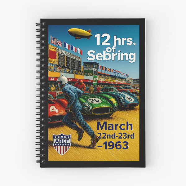 Item preview,  Sebring 1963 12 hour Grand Prix vintage Variation#2 designed and sold by Helios Be. Lavsh.