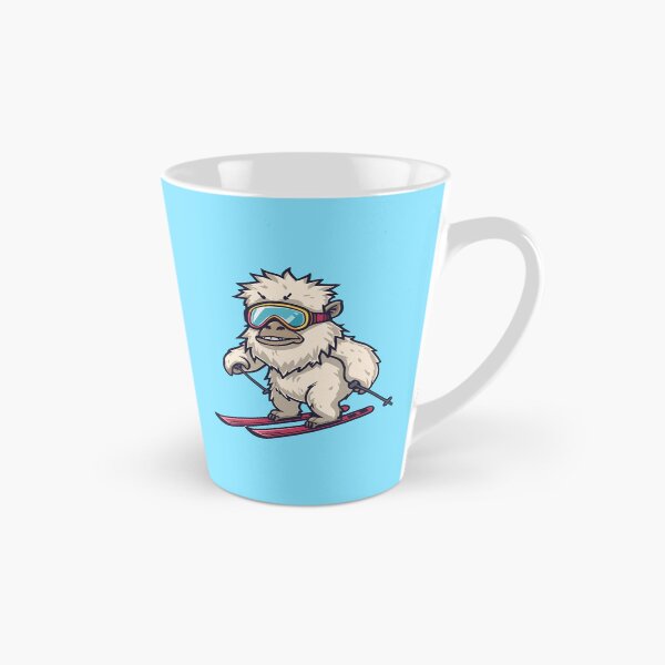 Item preview, Skiing Yeti Cartoon – Cute Winter Mountain Creature on Skis designed and sold by SimplyJasper.