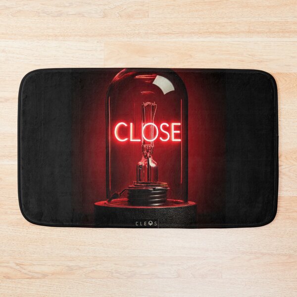 Item preview, CopNeon “CLOSE” Sign Inside Light Bulb – Modern Red Glow Aesthetic designed and sold by Grafititee.