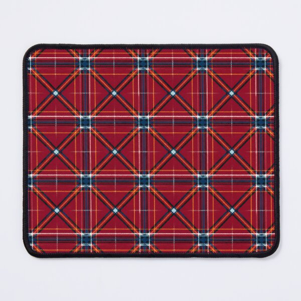 Item preview, Vibrant Red Scottish Tartan Plaid Pattern Seamless Fabric designed and sold by svarupa.