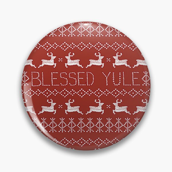 Item preview, Blessed Yule (with Protection Runes) Design -- Red/White designed and sold by Morrison Witchery.