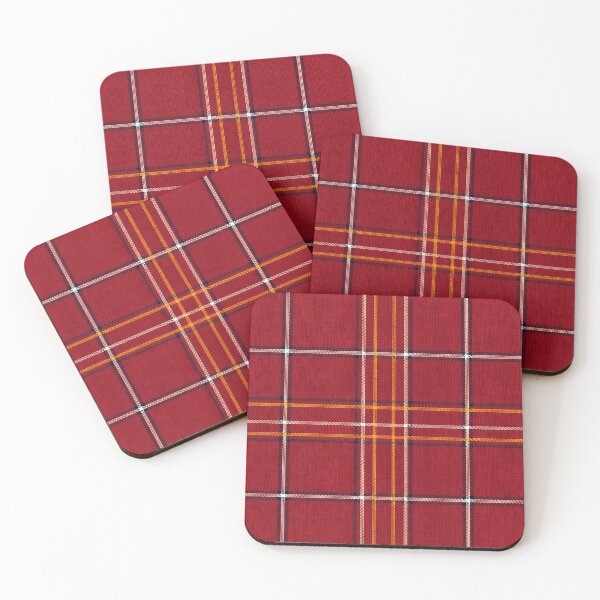 Item preview, Vibrant Red Scottish Tartan Plaid Pattern Seamless Fabric designed and sold by svarupa.
