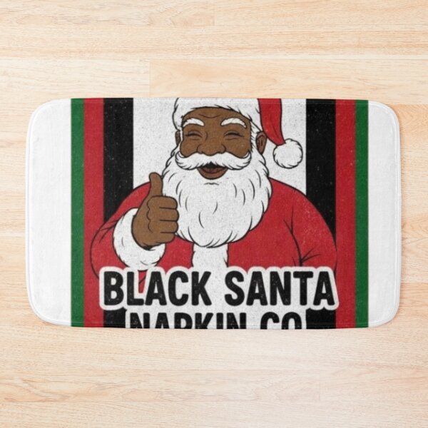 Item preview, CUTE BLACK SANTA NAPKIN designed and sold by Obinne.
