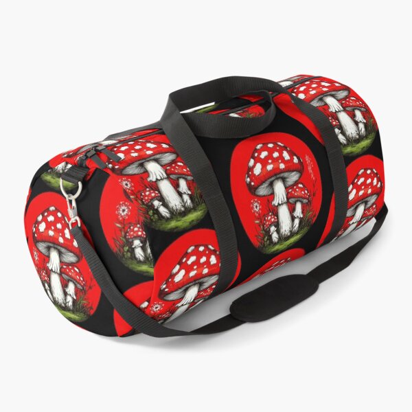 Item preview, Red Amanita Mushroom in a Red Circle. Japanese Art. Agaric designed and sold by PeasyEasy.