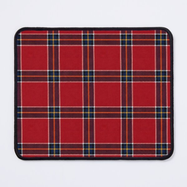 Item preview, Vibrant Red Scottish Tartan Plaid Pattern Seamless Fabric designed and sold by svarupa.