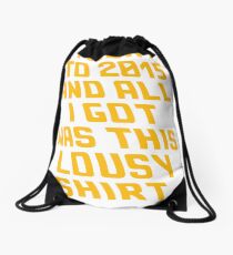 Back To The Future Lousy Shirt Drawstring Bag