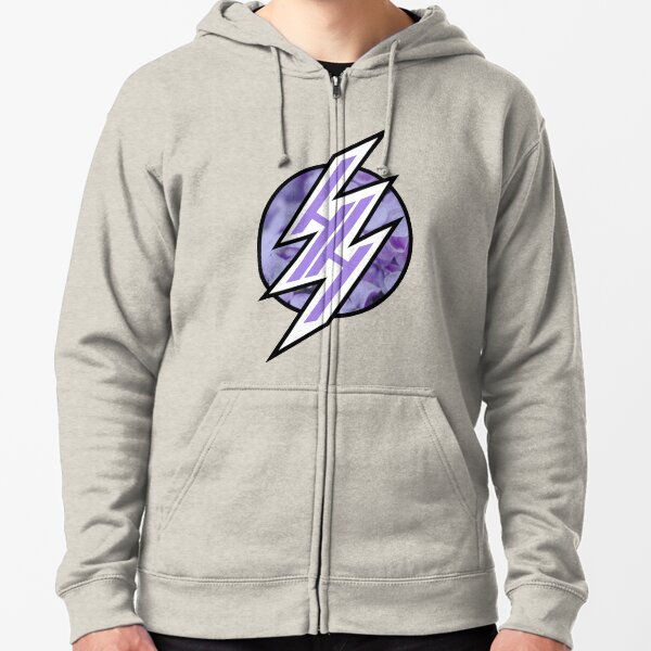 HENTAI HAVEN PURPLE PASTEL FLORAL Zipped Hoodie