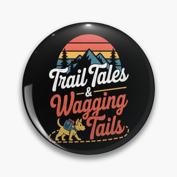 Item preview, Trail Tales & Wagging Tails - Mountain Dog Hiking Adventure designed and sold by brinbotty.