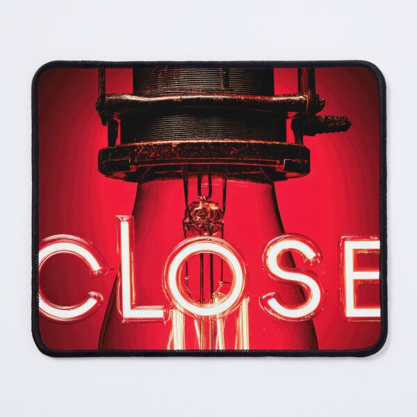 Item preview, CopNeon “CLOSE” Sign Inside Light Bulb – Modern Red Glow Aesthetic designed and sold by Grafititee.