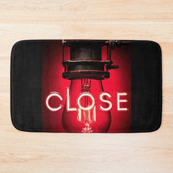 Item preview, CopNeon “CLOSE” Sign Inside Light Bulb – Modern Red Glow Aesthetic designed and sold by Grafititee.