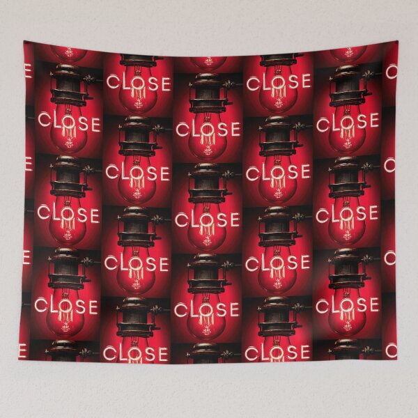 Item preview, CopNeon “CLOSE” Sign Inside Light Bulb – Modern Red Glow Aesthetic designed and sold by Grafititee.