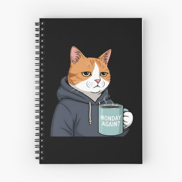 Item preview, Tired Cat Monday Morning Coffee designed and sold by Pawrizzma POD.