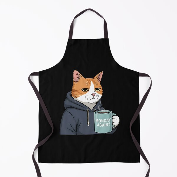Item preview, Tired Cat Monday Morning Coffee designed and sold by Pawrizzma POD.