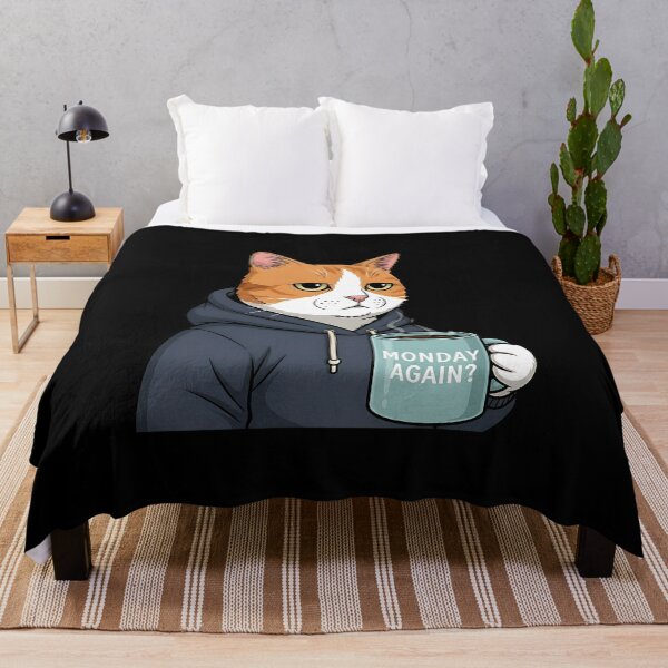 Item preview, Tired Cat Monday Morning Coffee designed and sold by Pawrizzma POD.
