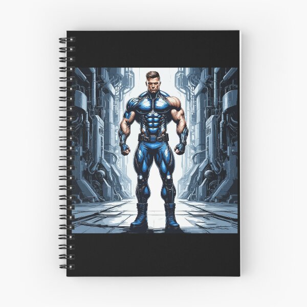 Item preview, Strong Bodybuilder Robot. Male Android. Blue Humanoid Man designed and sold by PeasyEasy.