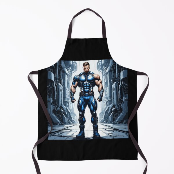 Item preview, Strong Bodybuilder Robot. Male Android. Blue Humanoid Man designed and sold by PeasyEasy.