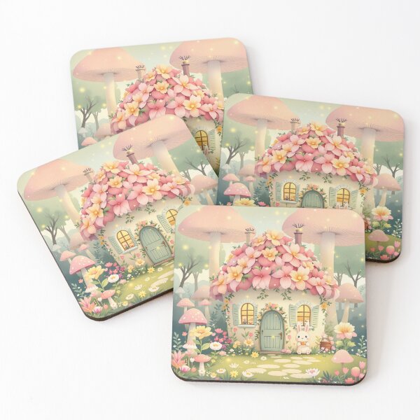 Item preview, Flower Cottage in a Hidden Garden designed and sold by HappySproutArt.