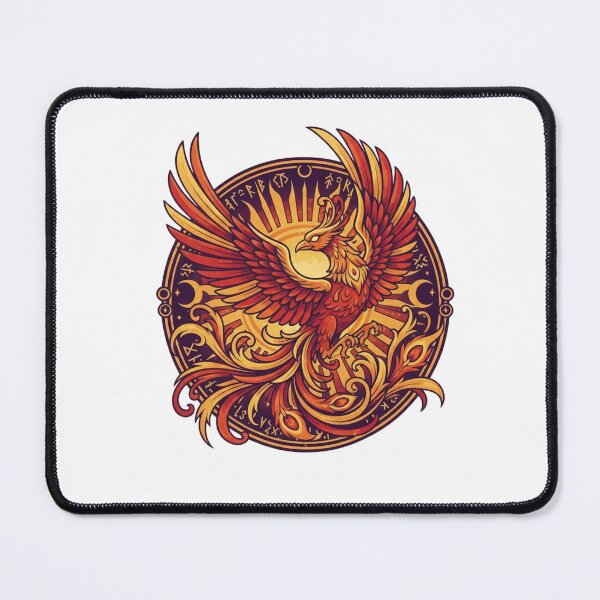 Item preview, Rebirth Phoenix Bird - Mythological Fire and Gold Design designed and sold by THE STYLE LAB.