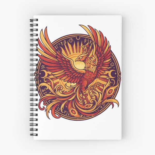 Item preview, Rebirth Phoenix Bird - Mythological Fire and Gold Design designed and sold by THE STYLE LAB.