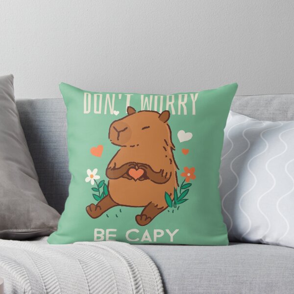 Item preview, DON'T WORRY - BE CAPY Capybara Heart designed and sold by JusTiceT-shirts.