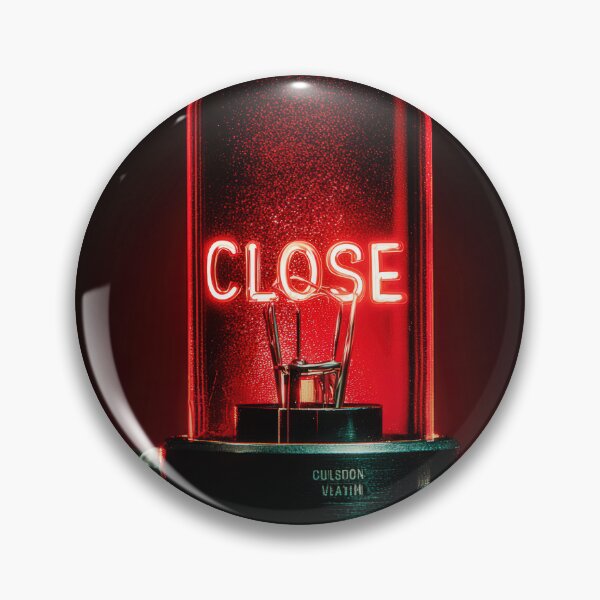 Item preview, CopNeon “CLOSE” Sign Inside Light Bulb – Modern Red Glow Aesthetic designed and sold by Grafititee.