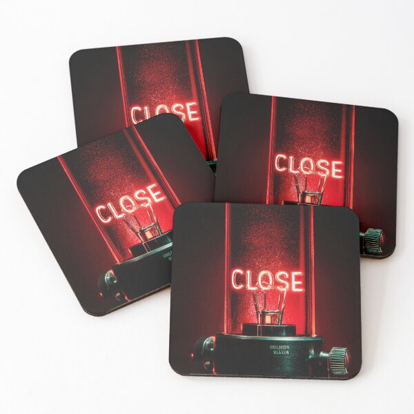 Item preview, CopNeon “CLOSE” Sign Inside Light Bulb – Modern Red Glow Aesthetic designed and sold by Grafititee.