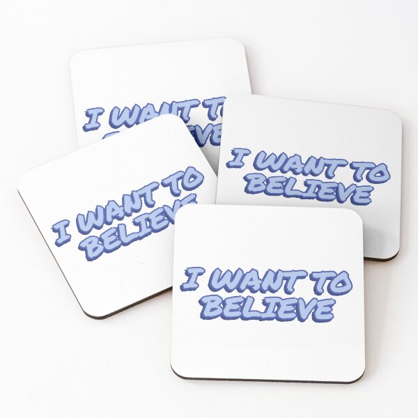 Item preview, I want to believe designed and sold by wordswithfonts.