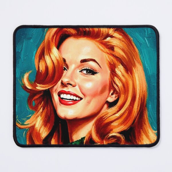 Item preview, Ann-Margret - Redhead Bombshell in Green Sweater designed and sold by Art's Diner.